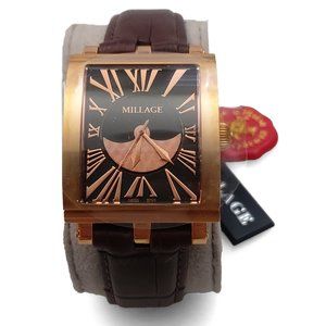 Millage The Dijon Ml0073-B Color Rose Gold Stainless Steel Swiss Watch 4326